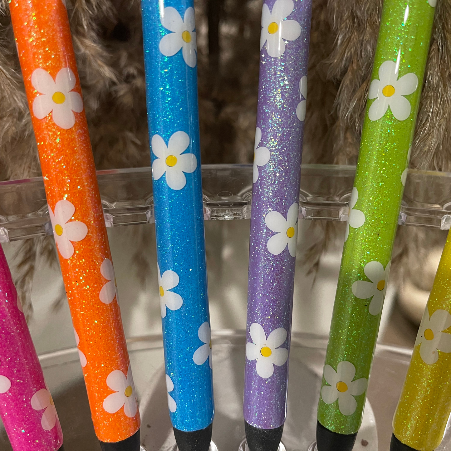 Flower Glitter Pen