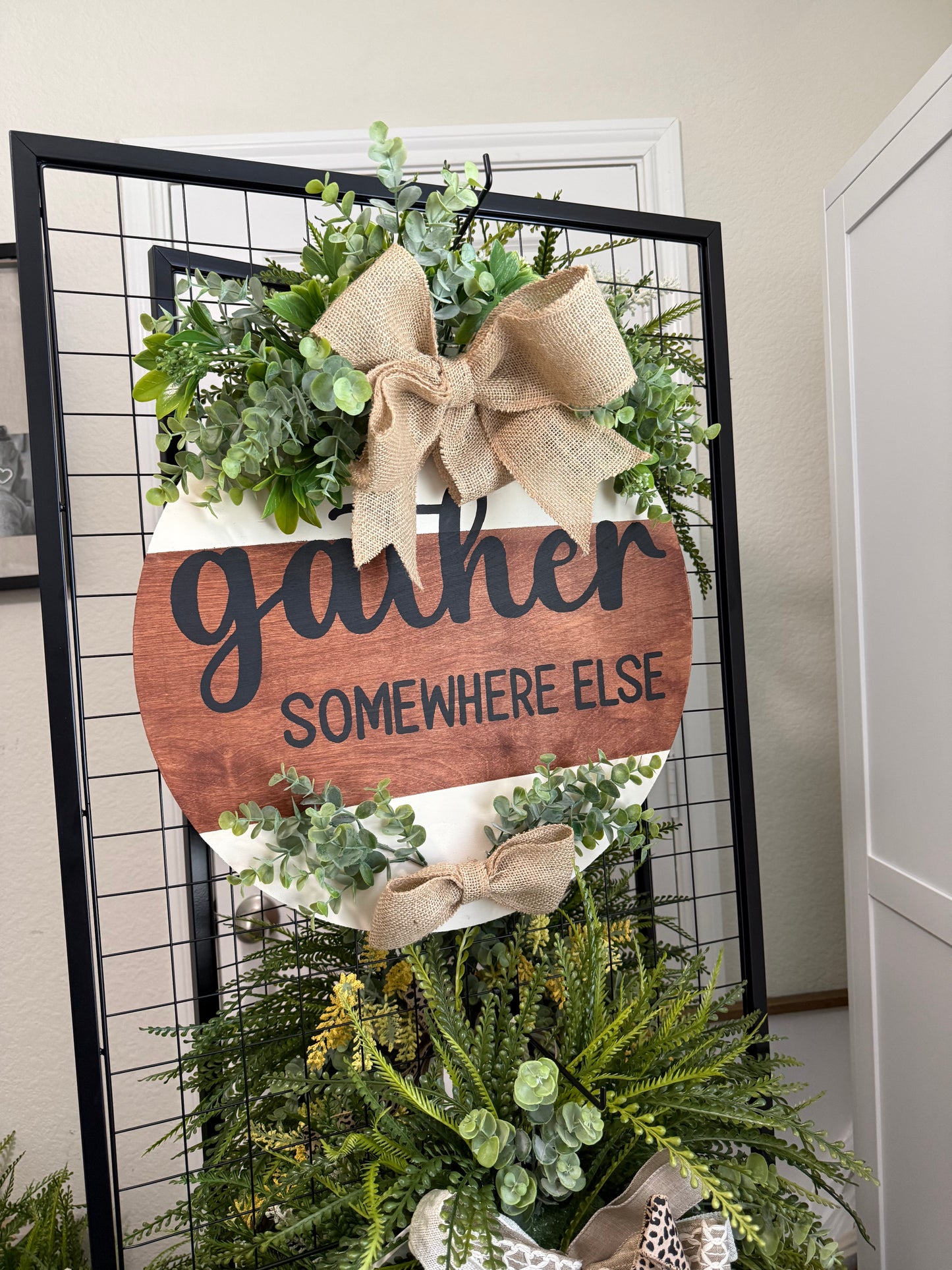 Door Hanger-Gather Somewhere Else