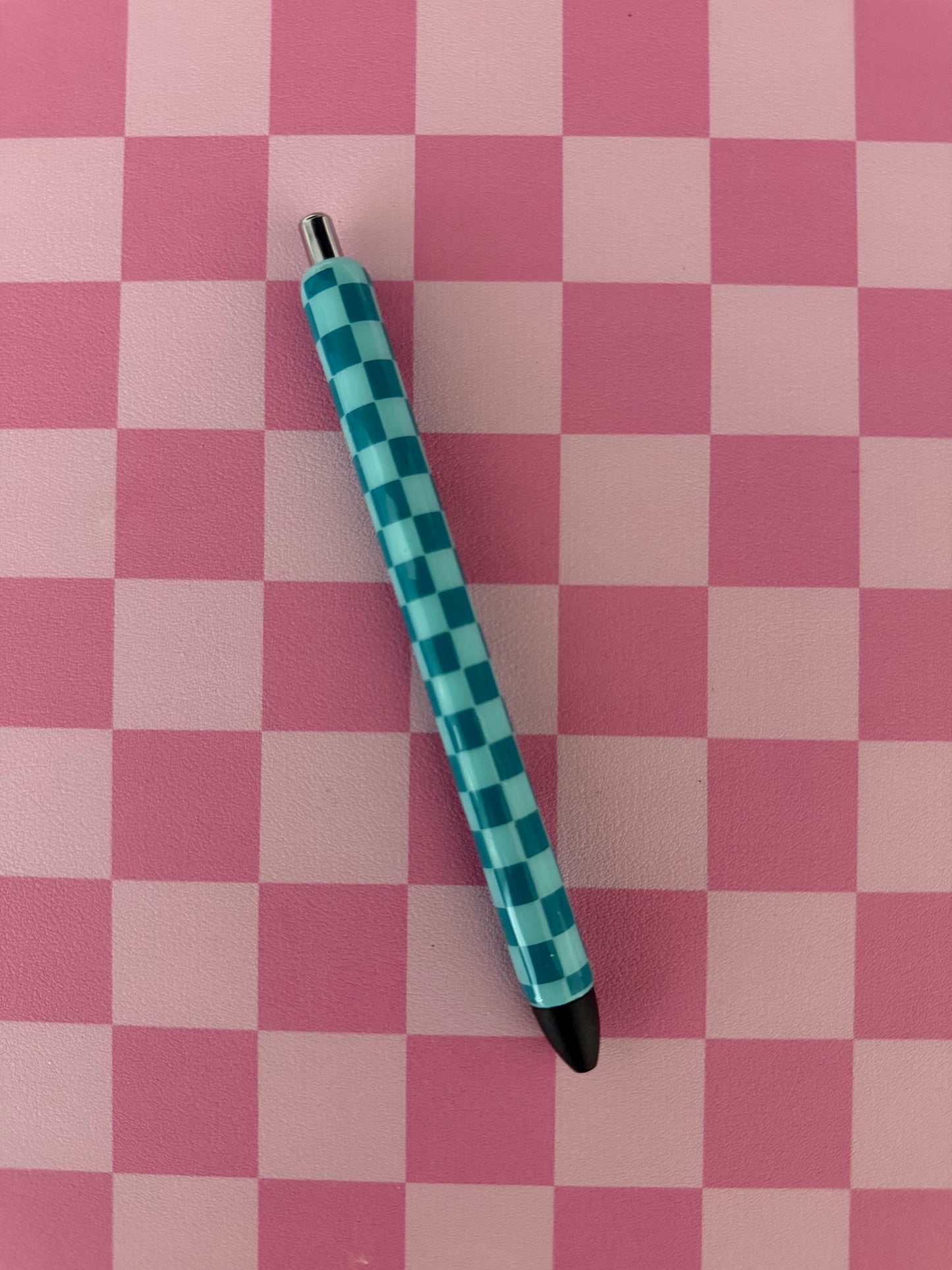 Checkered Print Pens