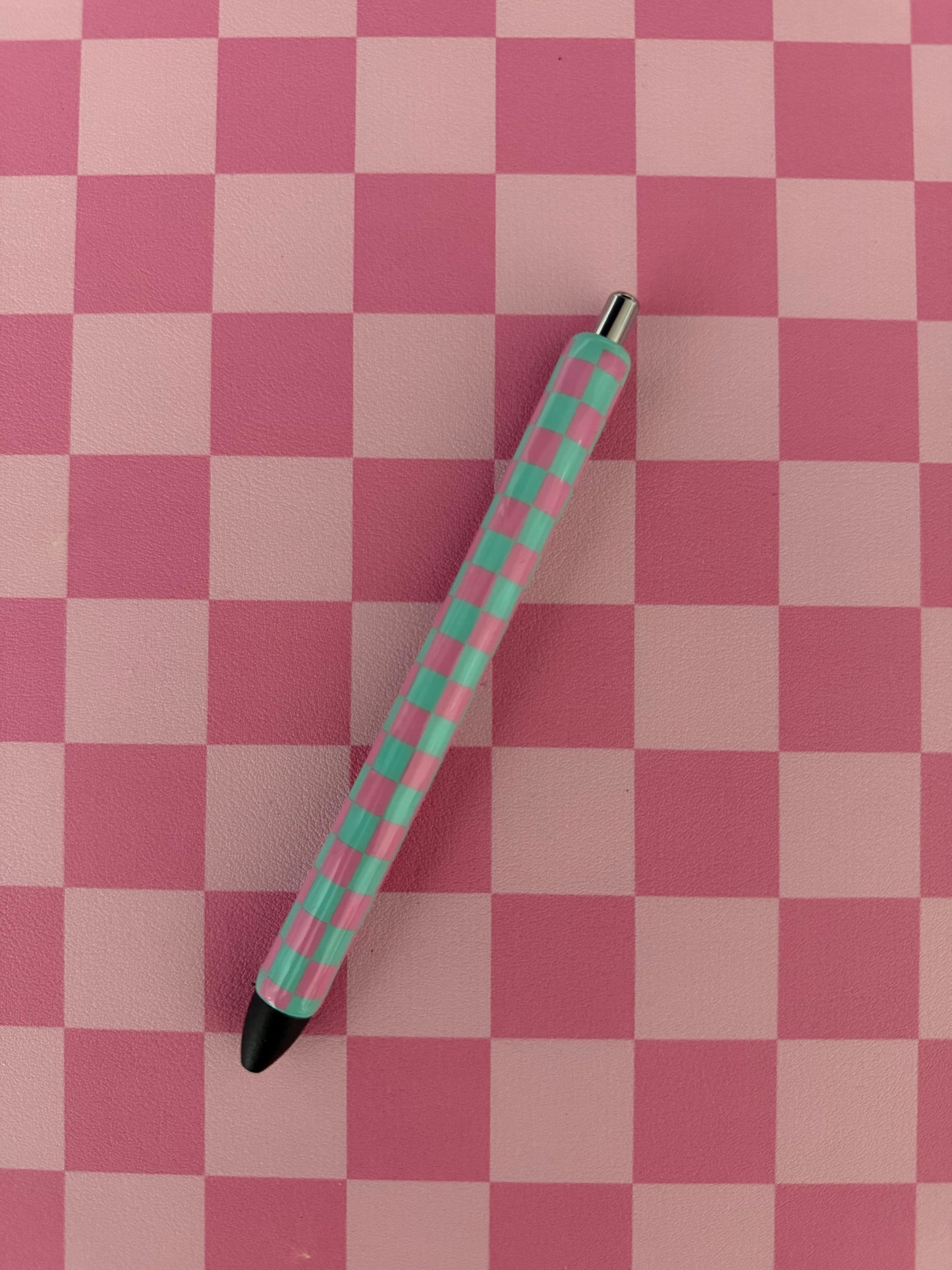Checkered Print Pens