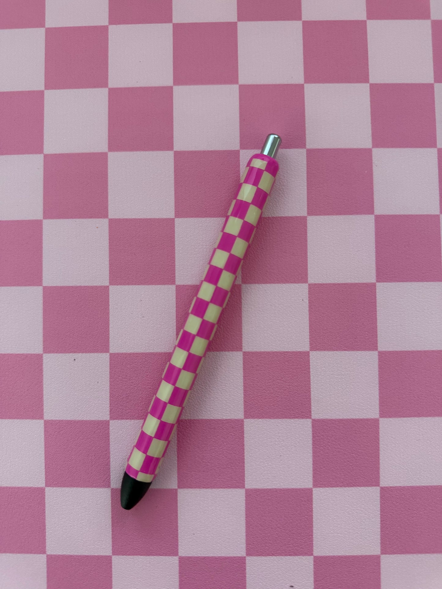 Checkered Print Pens