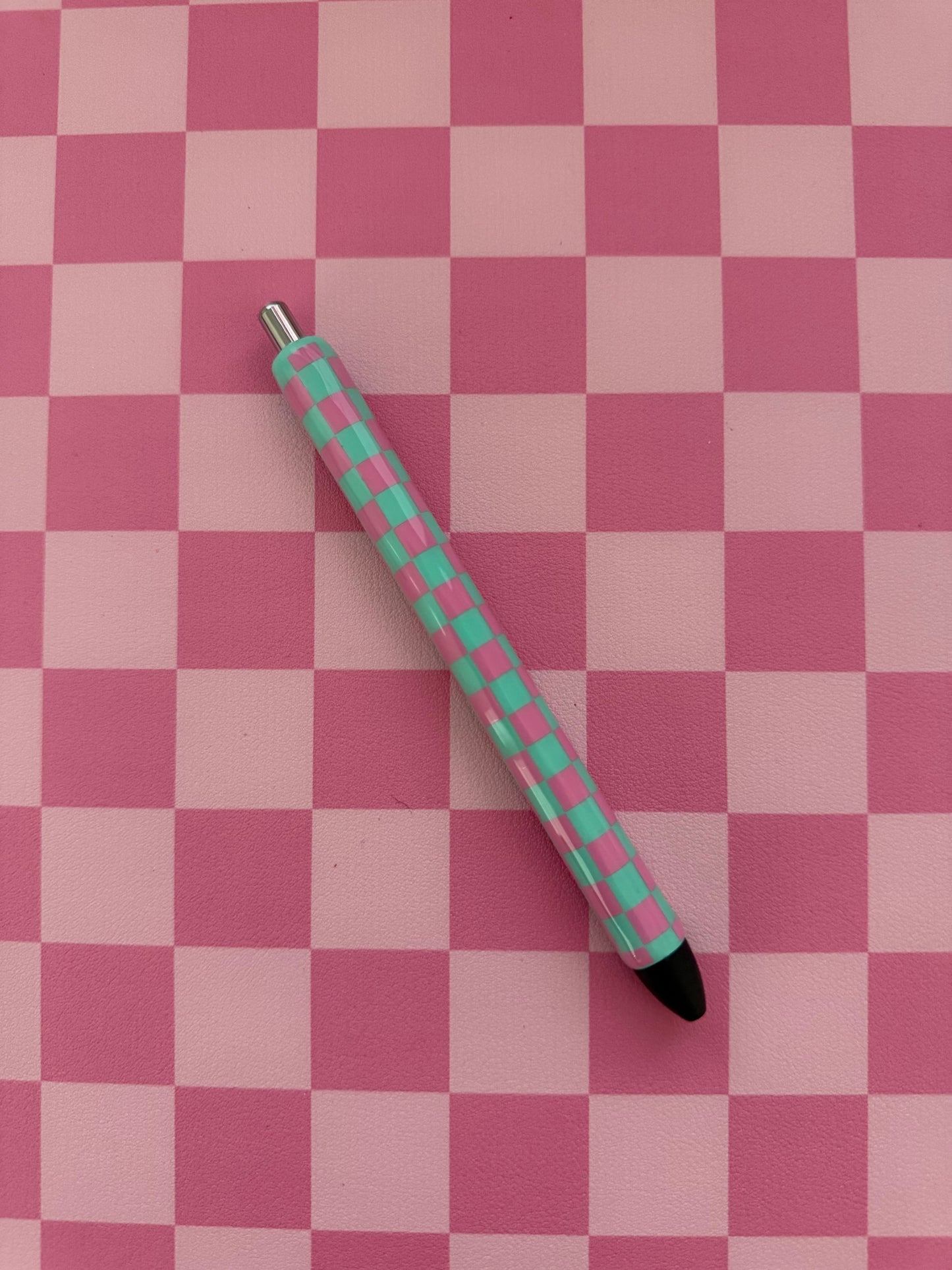 Checkered Print Pens